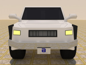 2 door 4x4 truck Modello 3D
