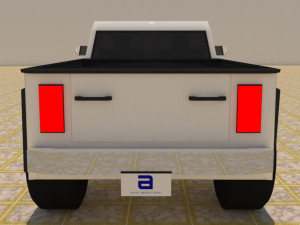 2 door 4x4 truck Modello 3D