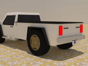 2 door 4x4 truck 3D Model