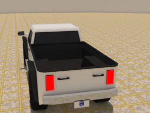 2 door 4x4 truck 3D Model