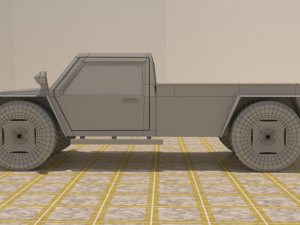 2 door 4x4 truck Modello 3D