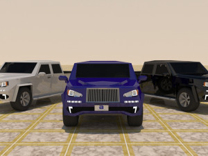 4 door 4x4 truck 3D Model