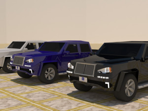 4 door 4x4 truck Modelo 3D