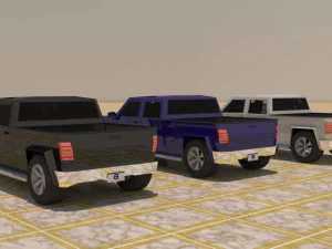 4 door 4x4 truck 3D Model