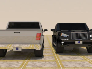 4 door 4x4 truck 3D Model
