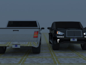 4 door 4x4 truck Modelo 3D