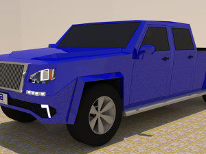 4 door 4x4 truck Modelo 3D