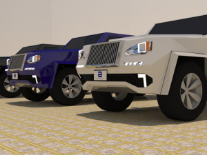 4 door 4x4 truck Modelo 3D