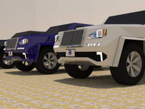 4 door 4x4 truck 3D Model