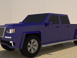 4 door 4x4 truck Modelo 3D