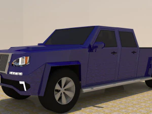4 door 4x4 truck 3D Model