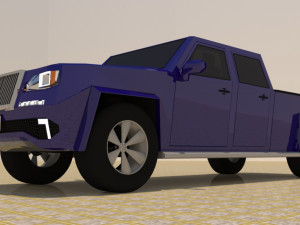 4 door 4x4 truck Modelo 3D