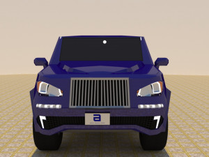 4 door 4x4 truck Modelo 3D