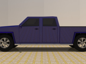 4 door 4x4 truck Modelo 3D