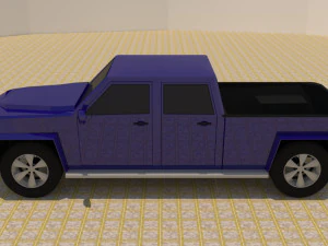 4 door 4x4 truck 3D Model