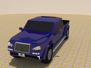 4 door 4x4 truck 3D Model