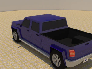4 door 4x4 truck 3D Model