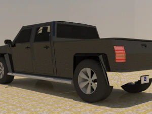 4 door 4x4 truck 3D Model