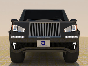 4 door 4x4 truck Modelo 3D