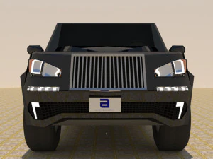 4 door 4x4 truck 3D Model