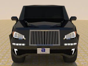 4 door 4x4 truck 3D Model
