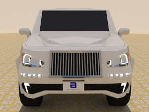 4 door 4x4 truck Modelo 3D