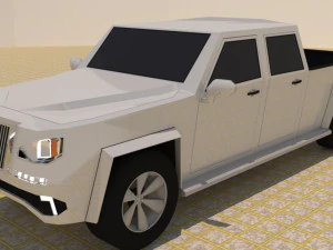 4 door 4x4 truck 3D Model
