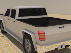 4 door 4x4 truck Modelo 3D