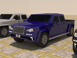 4 door 4x4 truck Modelo 3D
