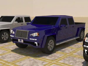 4 door 4x4 truck 3D Model