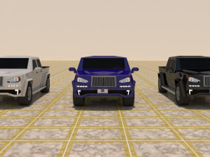 4 door 4x4 truck Modelo 3D