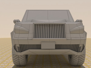 4 door 4x4 truck Modelo 3D