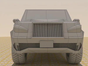 4 door 4x4 truck 3D Model