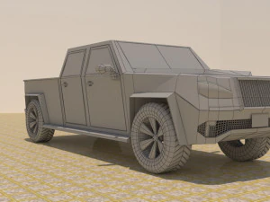 4 door 4x4 truck 3D Model