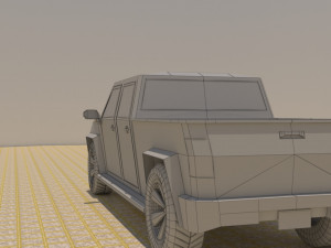 4 door 4x4 truck Modelo 3D