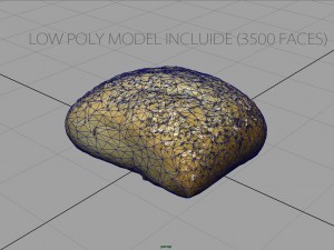 cereal bread 3D Модель