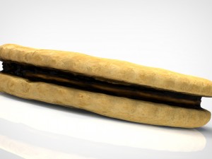 chocolate biscuit 3D Model