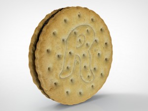 chocolate biscuit 3D Model