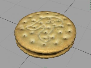 chocolate biscuit 3D Model