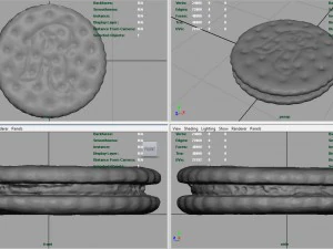 chocolate biscuit 3D Model