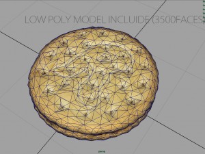 chocolate biscuit 3D Model