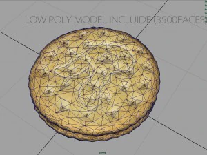 chocolate biscuit 3D Model