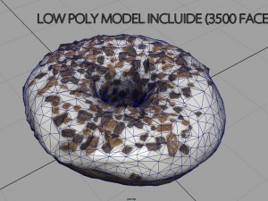 chocolate donuts 3D-Modell