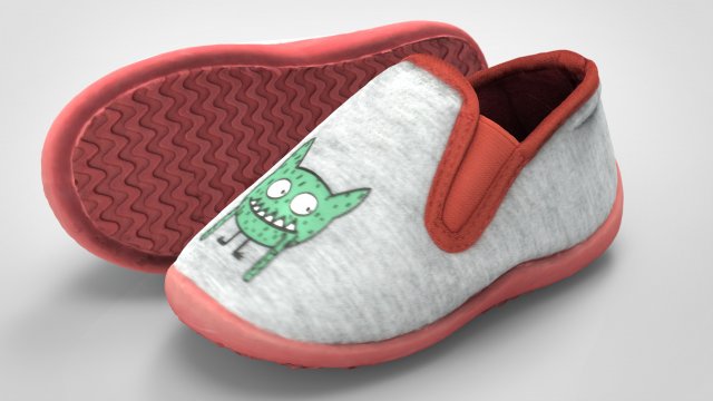 kids sneakers Modelo 3D .c4d .max .obj .3ds .fbx .stl .blend 