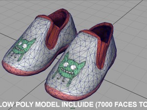 kids sneakers Modelo 3D