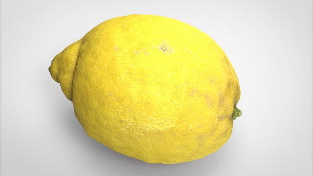 realistic lemon 3D 模型 .c4d .max .obj .3ds .fbx .stl .blend 