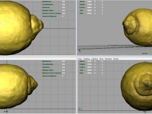 realistic lemon 3D 模型