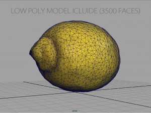 realistic lemon 3D 模型