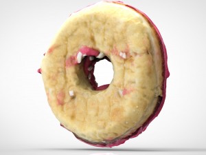 pink donuts Modello 3D