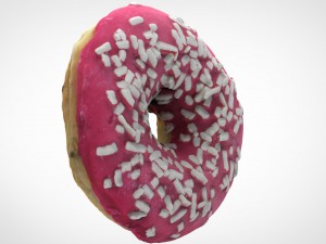 pink donuts Modello 3D